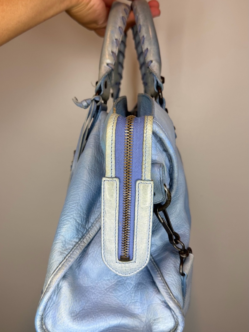 Balenciaga Agneau Classic Hardware City Turquoise - Picture 4 of 10